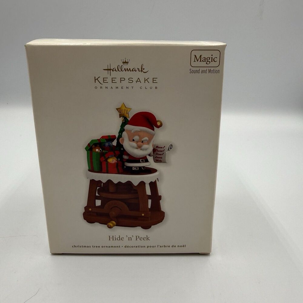 Hallmark Keepsake Christmas Tree Ornament Hide N Peek Sound with Motion New 2011
